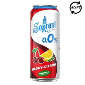 Soproni meggy-citrom – ízesített ALKOHOLMENTES sör